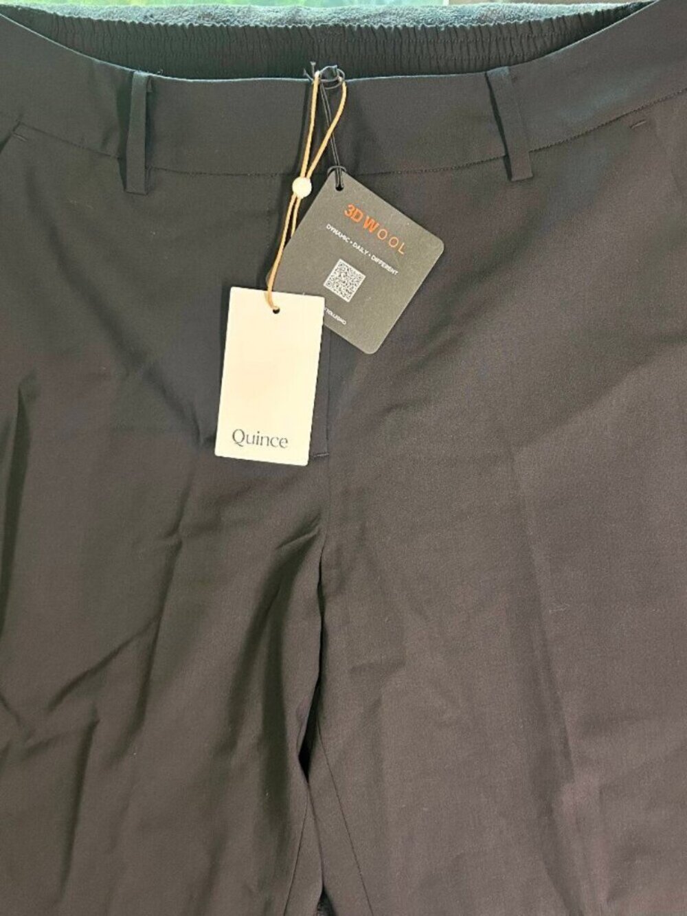 Quince 3D Wool Dress Pants Women’S Size 10 Black Virgin Wool Blend